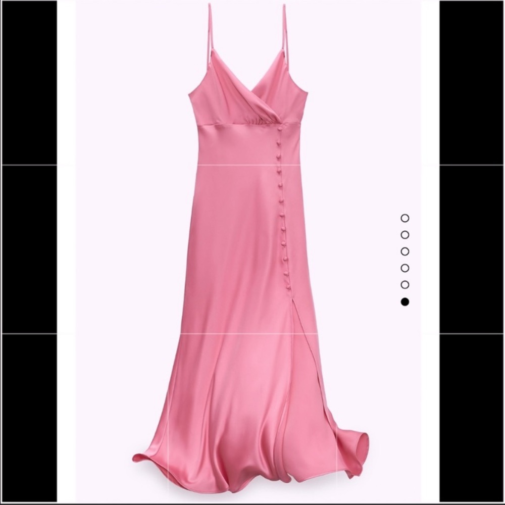 ❌SOLD❌ Zara satin midi dress